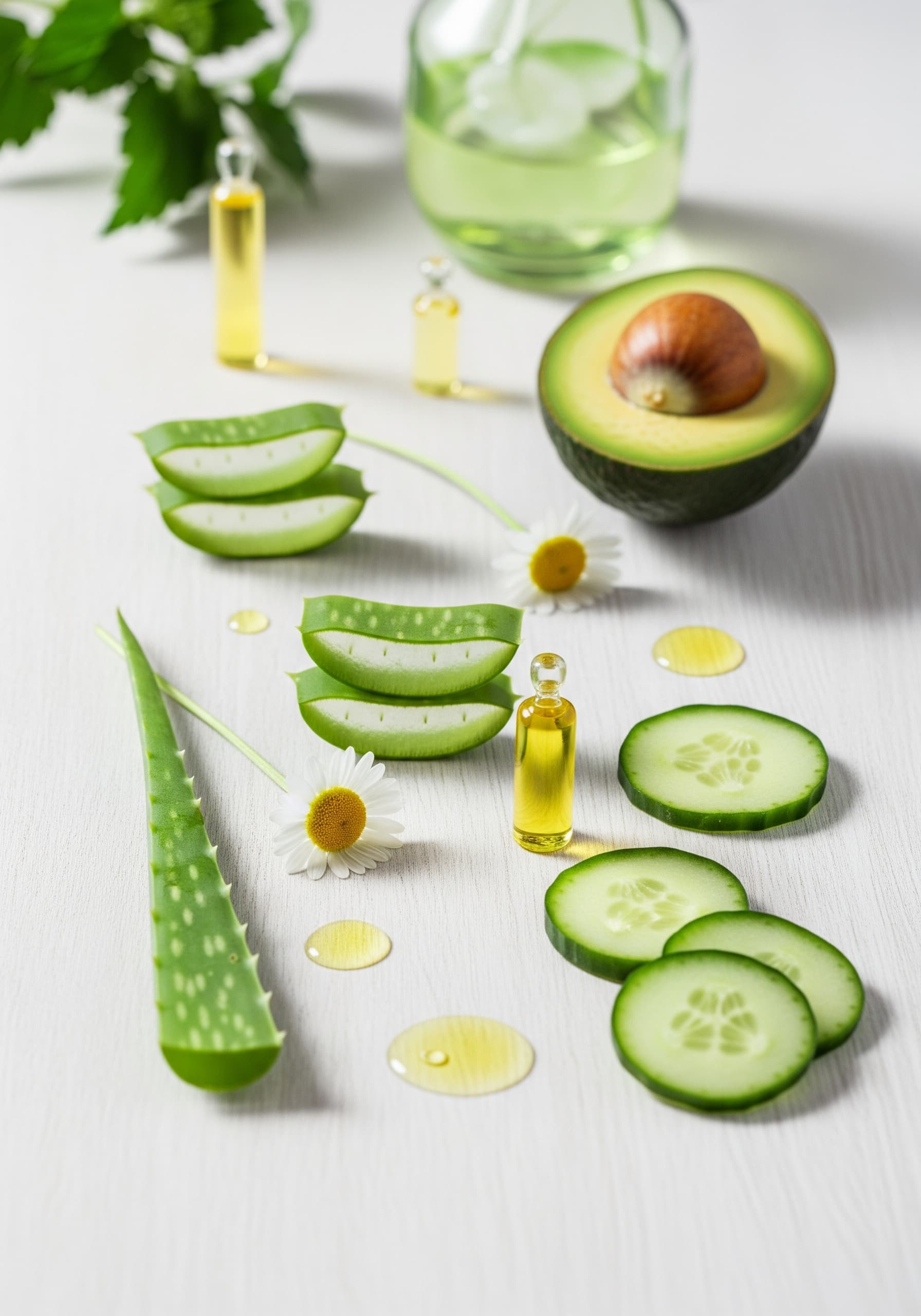 Ingredientes naturales y orgánicos para el cuidado de la piel