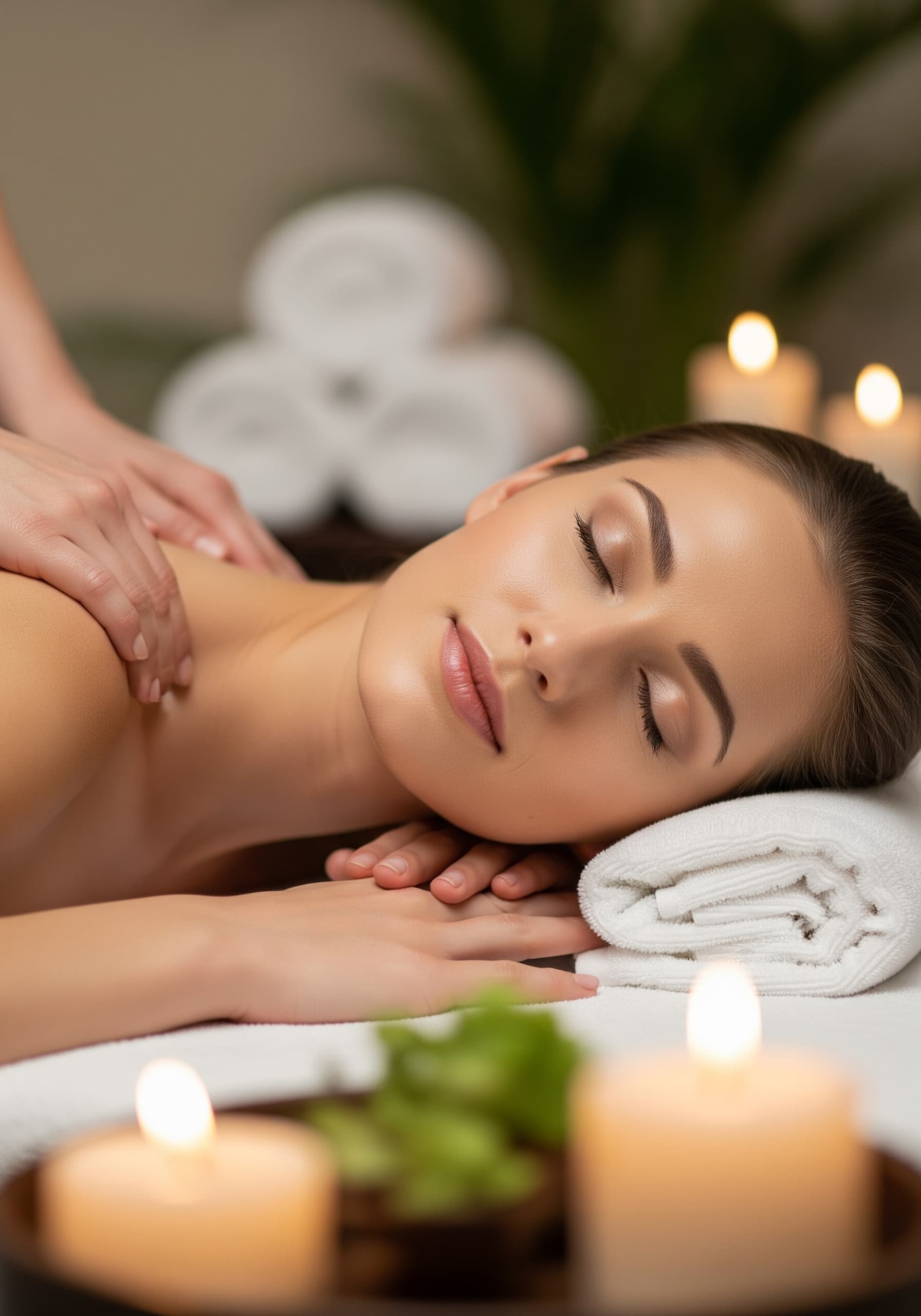 Relajación y bienestar en el spa, alivio del estrés